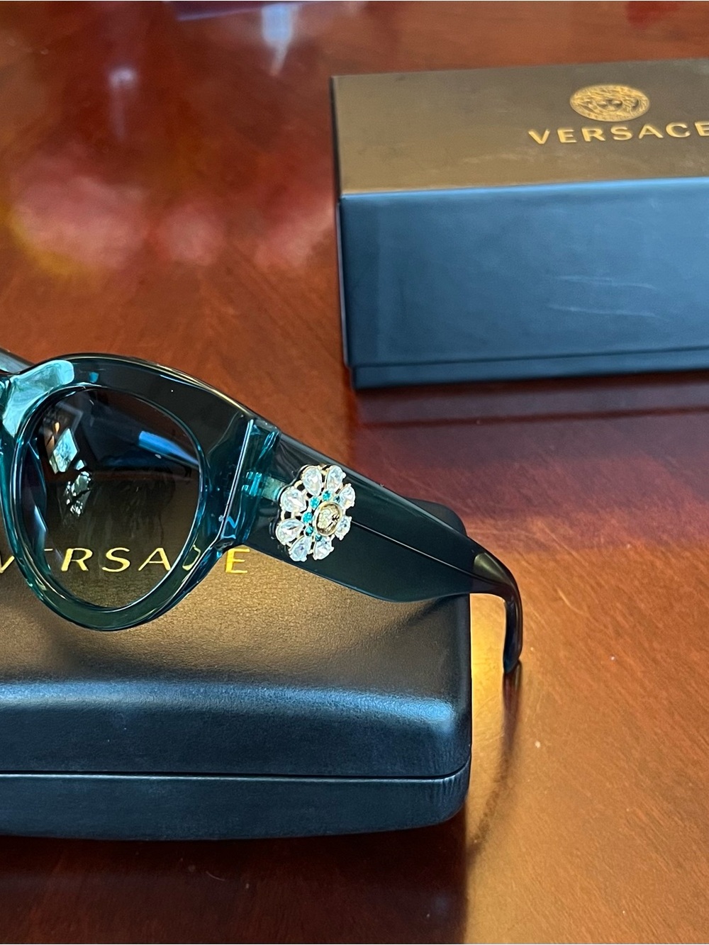 Versace Tribute Jewel Blue Sunglasses